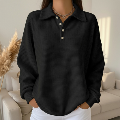 Sela | Soft knitted polo sweater