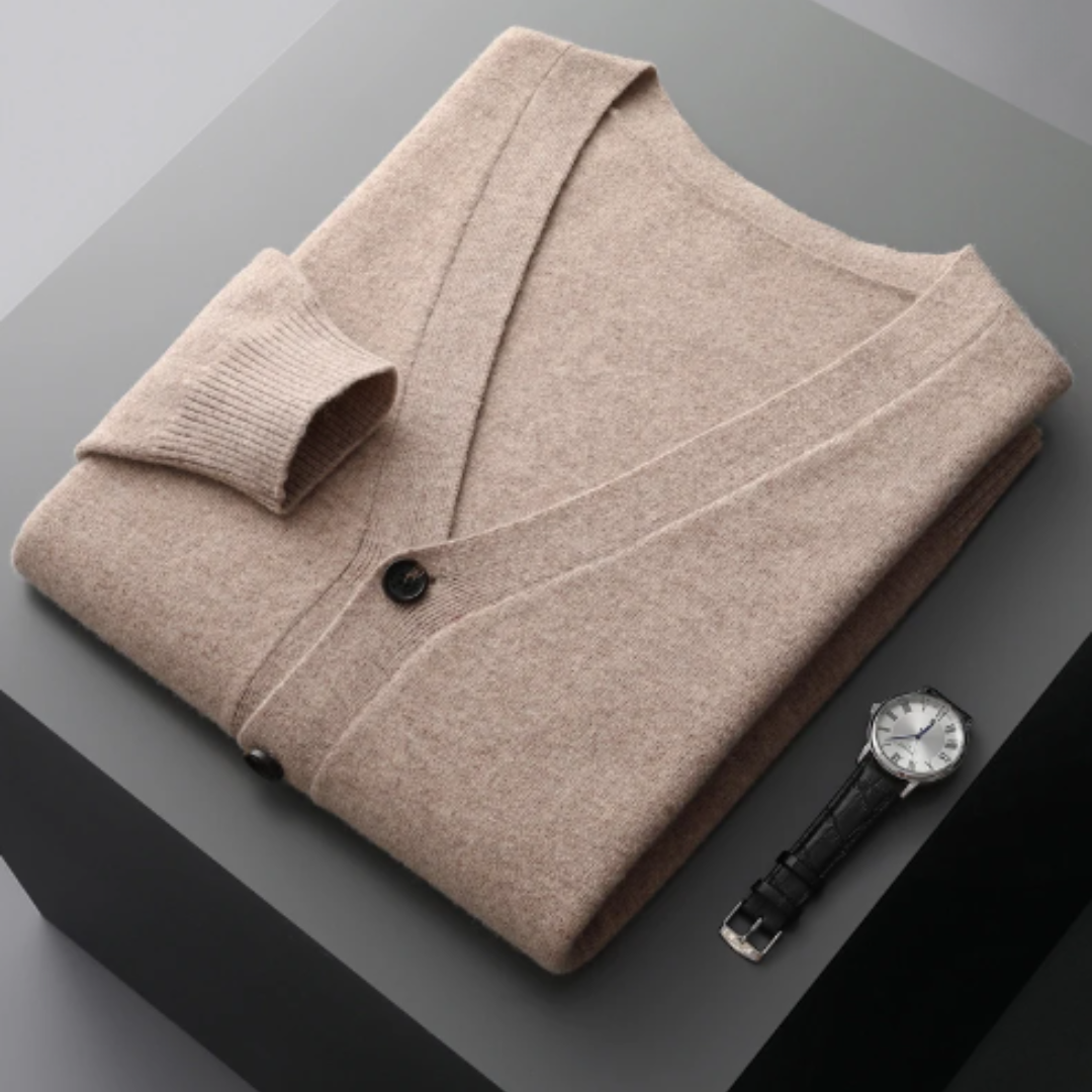 Classic Men's V Neck Sweater - BritishElegance