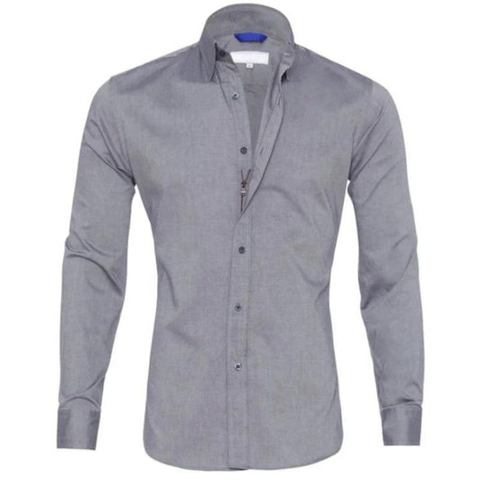 Classic Long Sleeve Polo Shirt for Men - BritishElegance