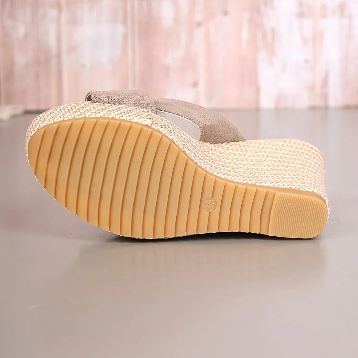 Orlena Sandals | Cross Strap Wedge Sandals with Platform Sole