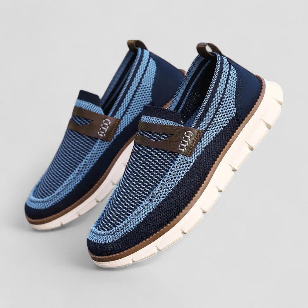 Orthopedic Breathable Knit Slip On Loafers for Men