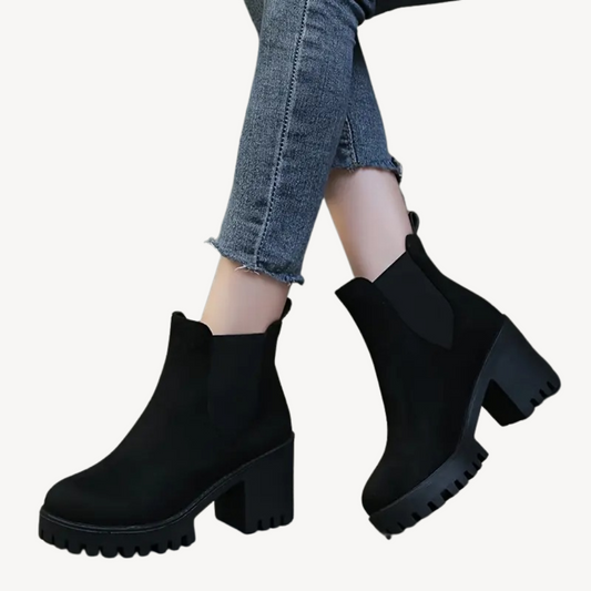 Women’s Elegant Chunky Heel Chelsea Boots