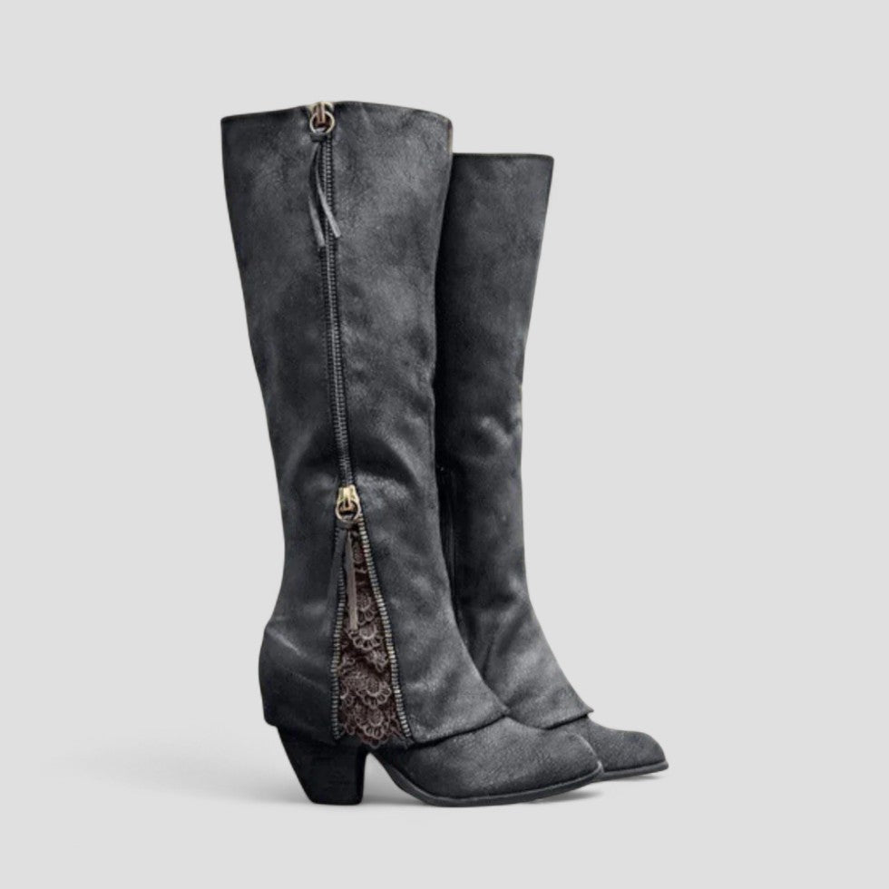 Orthopedic Knee High Zipper Boots for Women