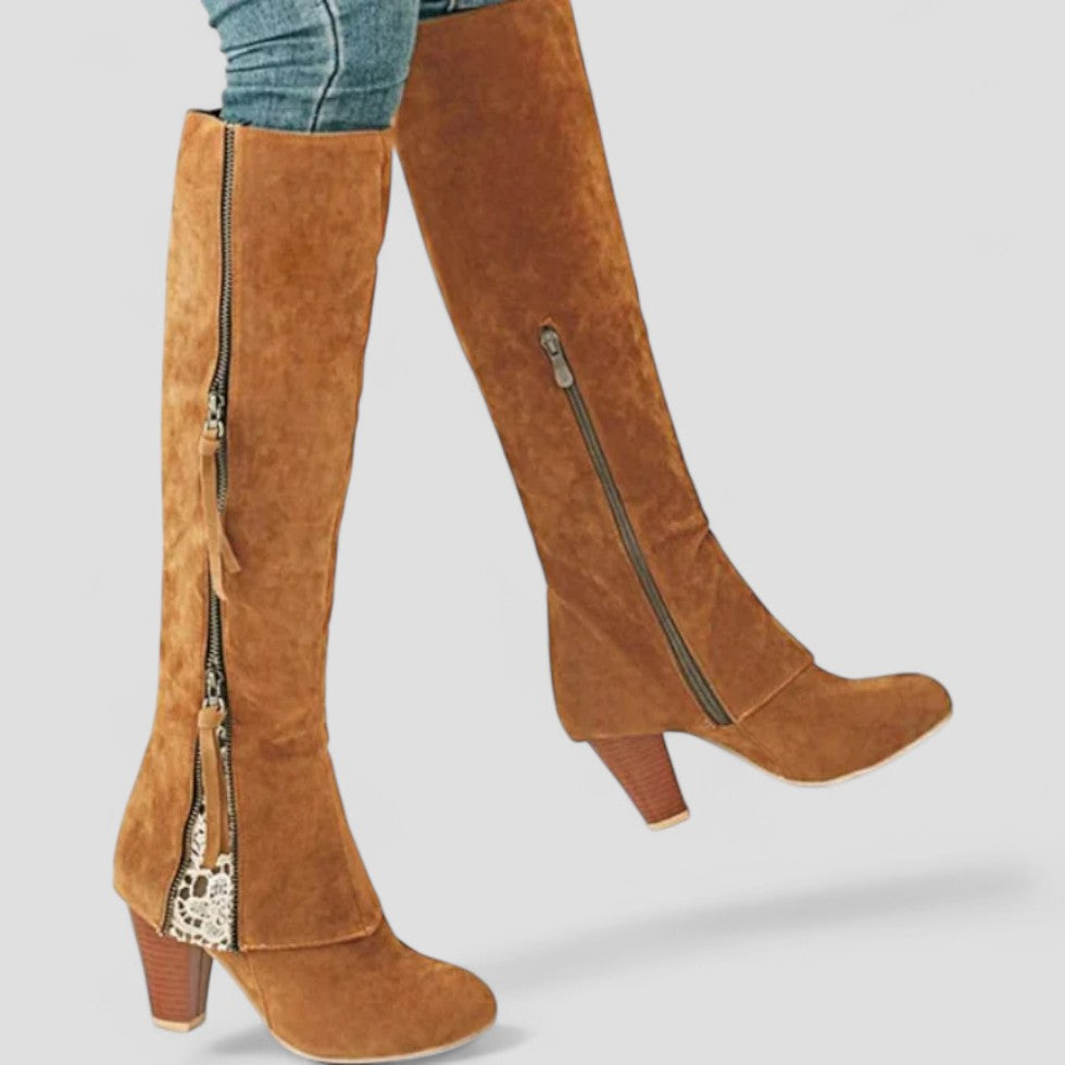 Orthopedic Knee High Zipper Boots for Women