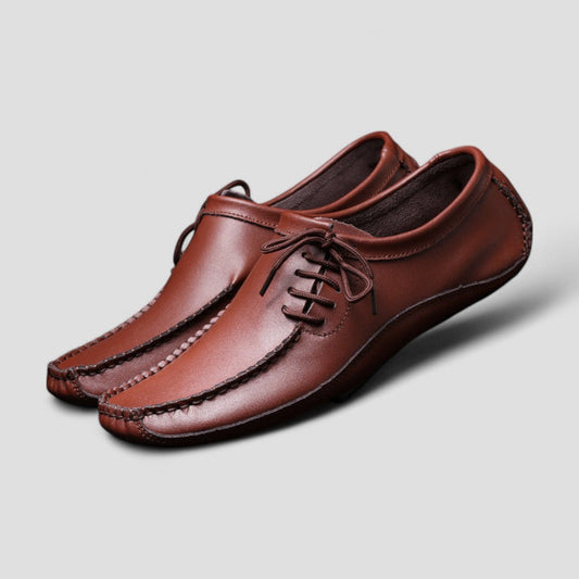 Orthopedic Leather Loafers for Men with Soft Insole