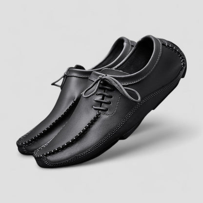 Orthopedic Leather Loafers for Men with Soft Insole