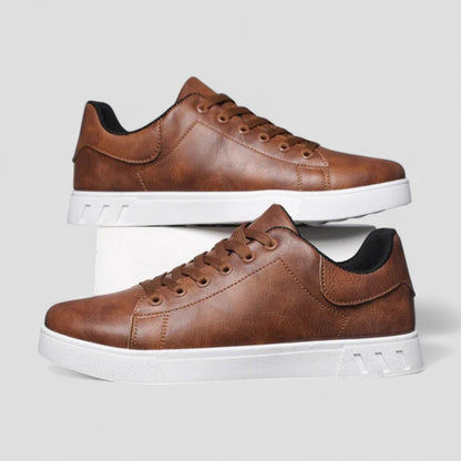 Orthopedic Leather Sneakers for Men with Casual Comfort