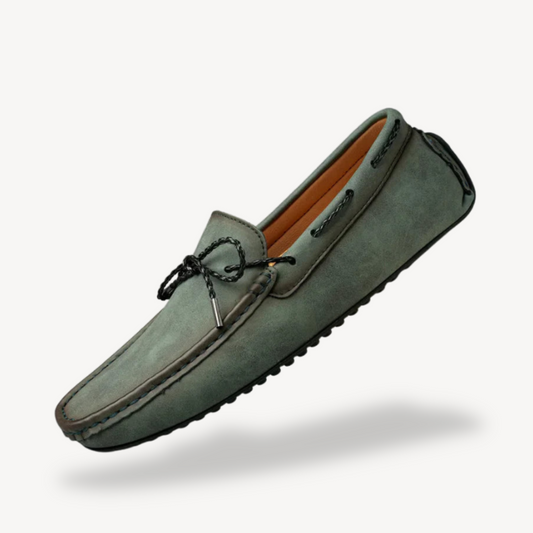 Men’s Distressed Suede Driving Moccasins