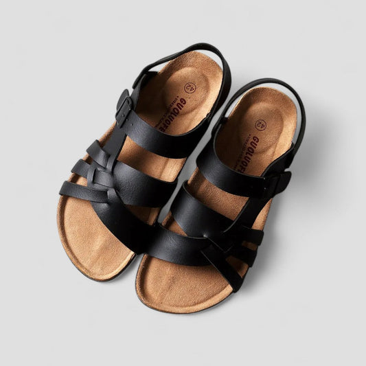 Orthopedic Soft Leather Walking Sandals for Women