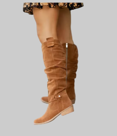 Women’s Suede Pointed Toe High Boots