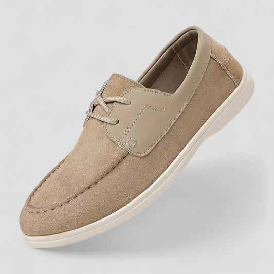 Men’s Suede Contrast Boat Shoes