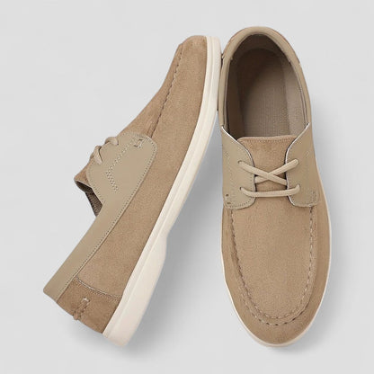 Men’s Suede Contrast Boat Shoes