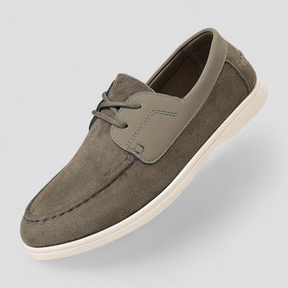 Men’s Suede Contrast Boat Shoes