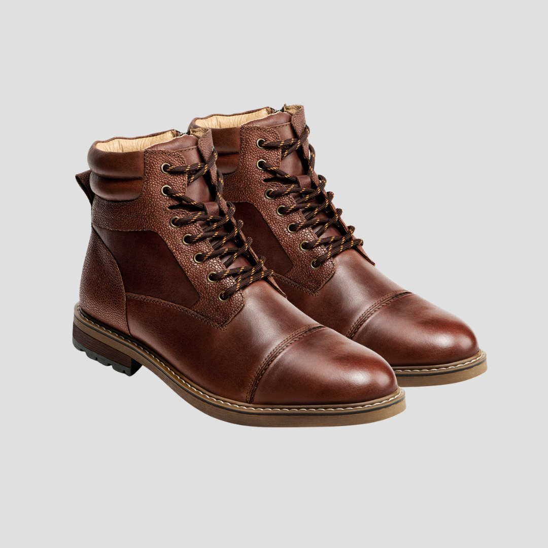 Men’s Cap-Toe Combat Lace-Up Boots