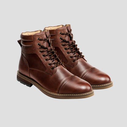 Men’s Cap-Toe Combat Lace-Up Boots