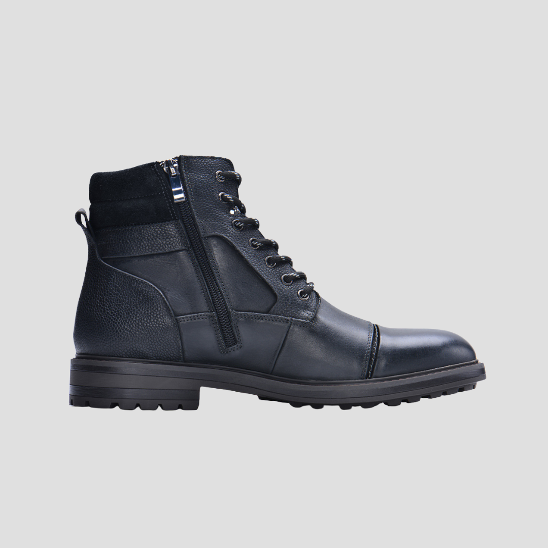 Men’s Cap-Toe Combat Lace-Up Boots