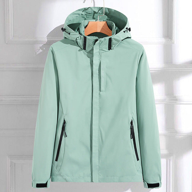 Waterproof Women's Breathable Hooded Rain Coat - BritishElegance