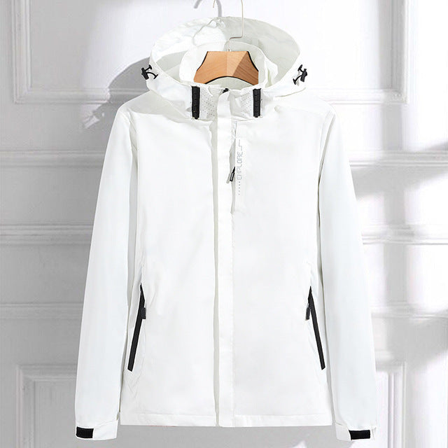 Waterproof Women's Breathable Hooded Rain Coat