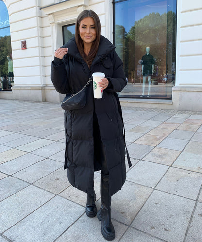 Olive | Oversize Black Parka for Winter