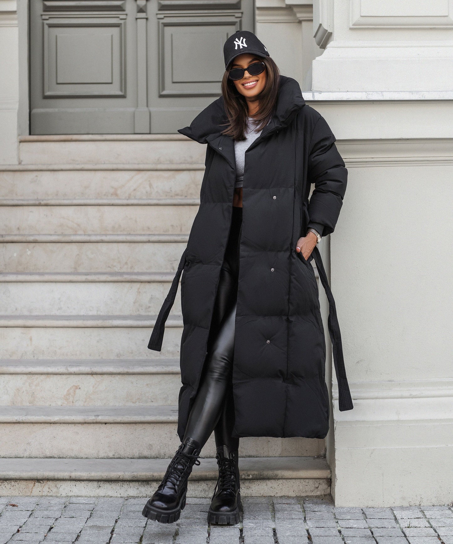 Olive | Oversize Black Parka for Winter