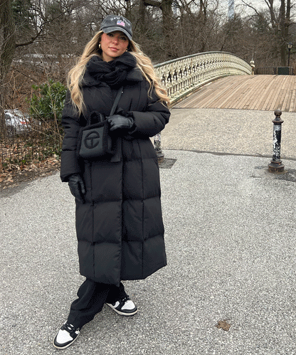 Olive | Oversize Black Parka for Winter