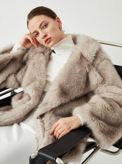 Dayana | Oversized Collared Faux Fur Coat