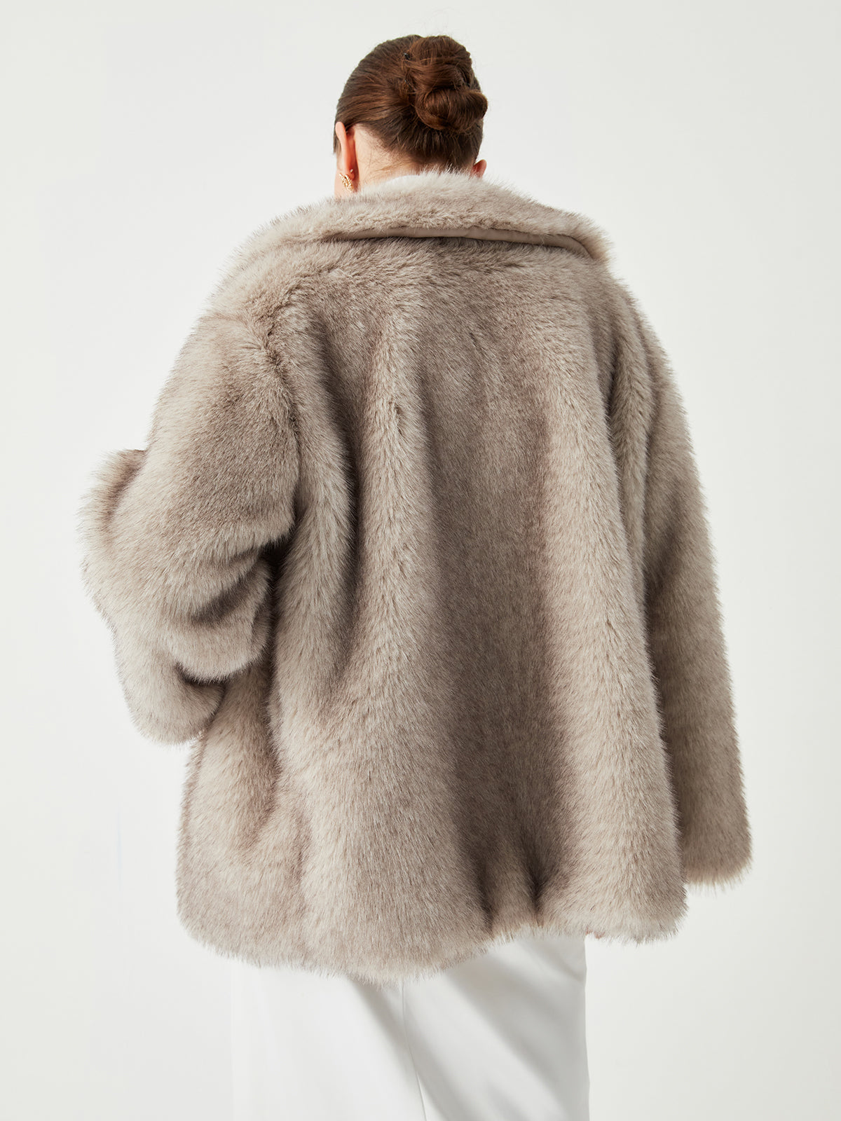 Dayana | Oversized Collared Faux Fur Coat