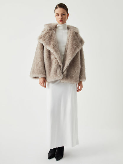 Dayana | Oversized Collared Faux Fur Coat