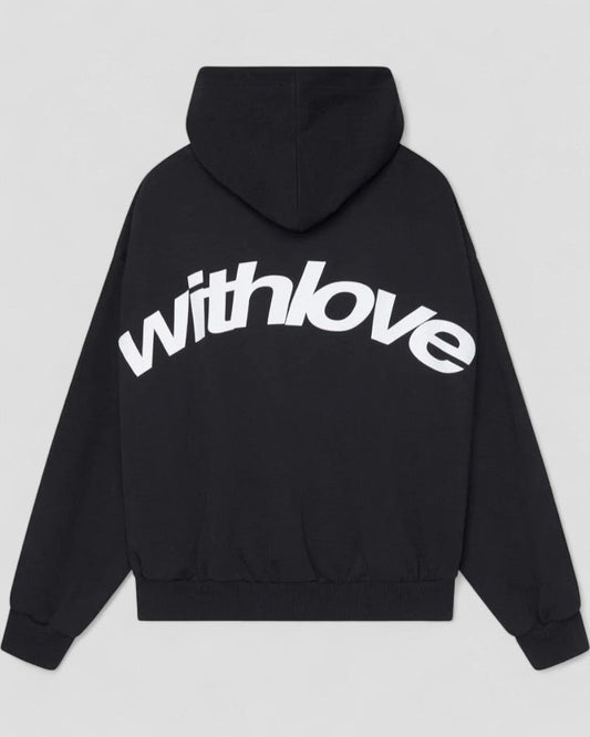 Oversized Hoodie with Street Style Graphic Back Print