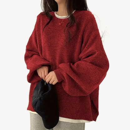 Women’s Oversized Casual O-Neck Sweater