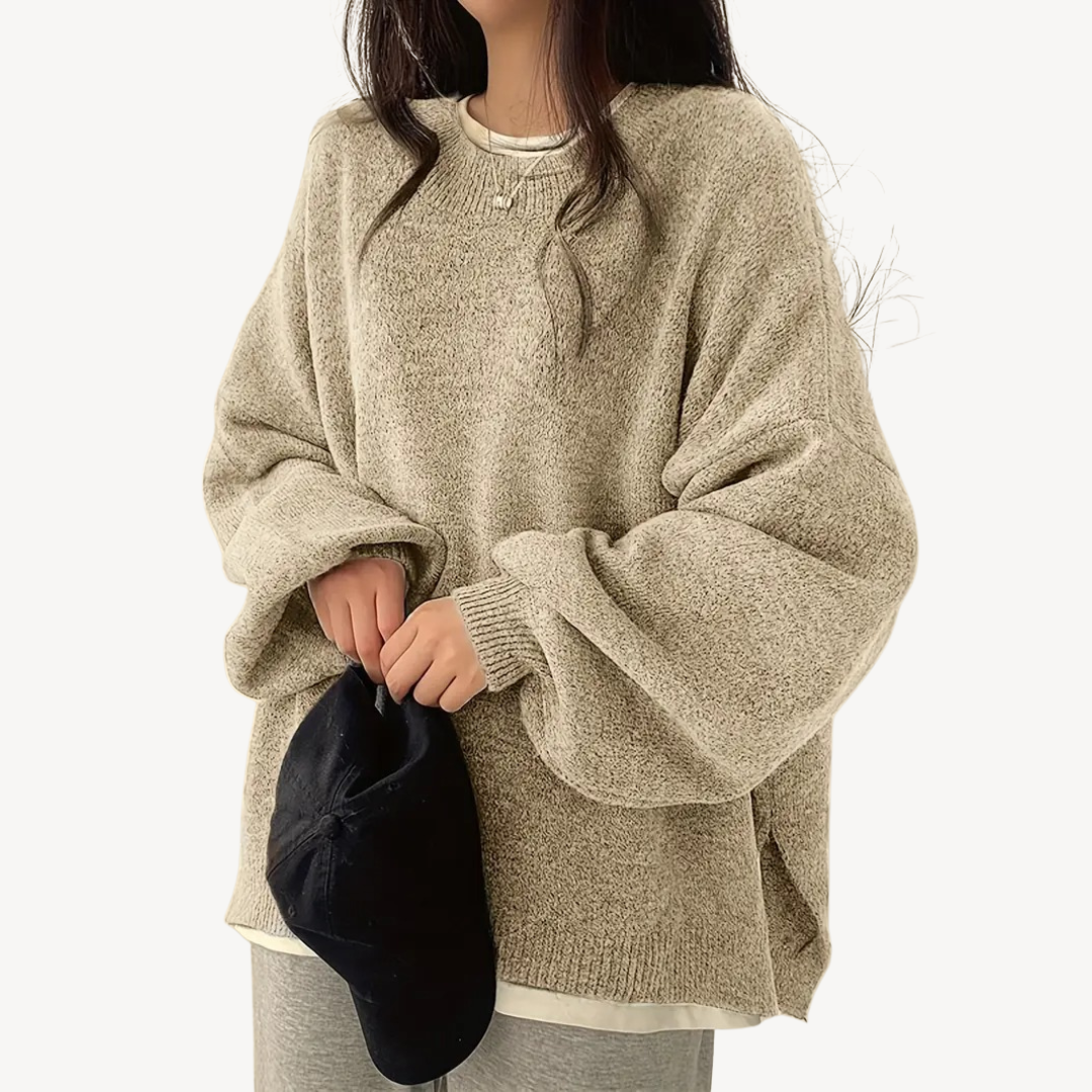 Women’s Oversized Casual O-Neck Sweater