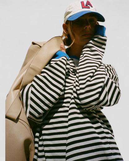 Women’s Striped Oversized Sweatshirt