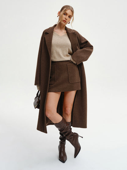 Keira | Oversized Tweed Long Coat