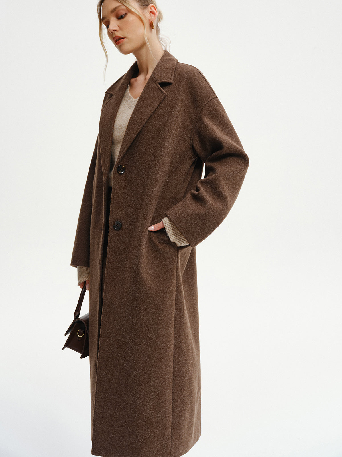 Keira | Oversized Tweed Long Coat