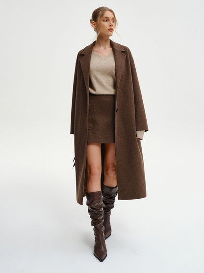 Keira | Oversized Tweed Long Coat