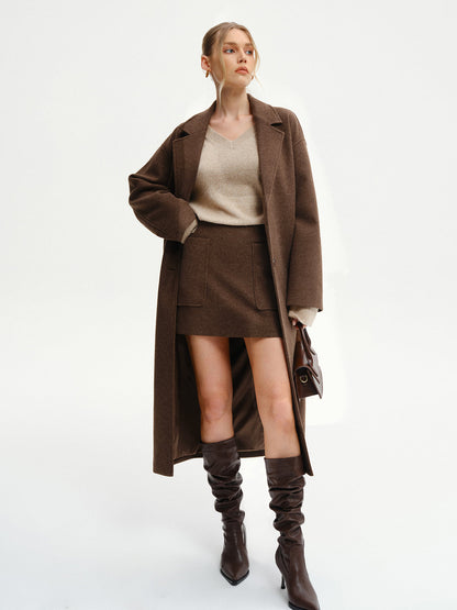 Keira | Oversized Tweed Long Coat