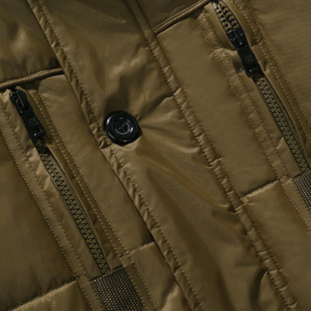 Men’s Waterproof Winter Jacket - Faux Fur Hood