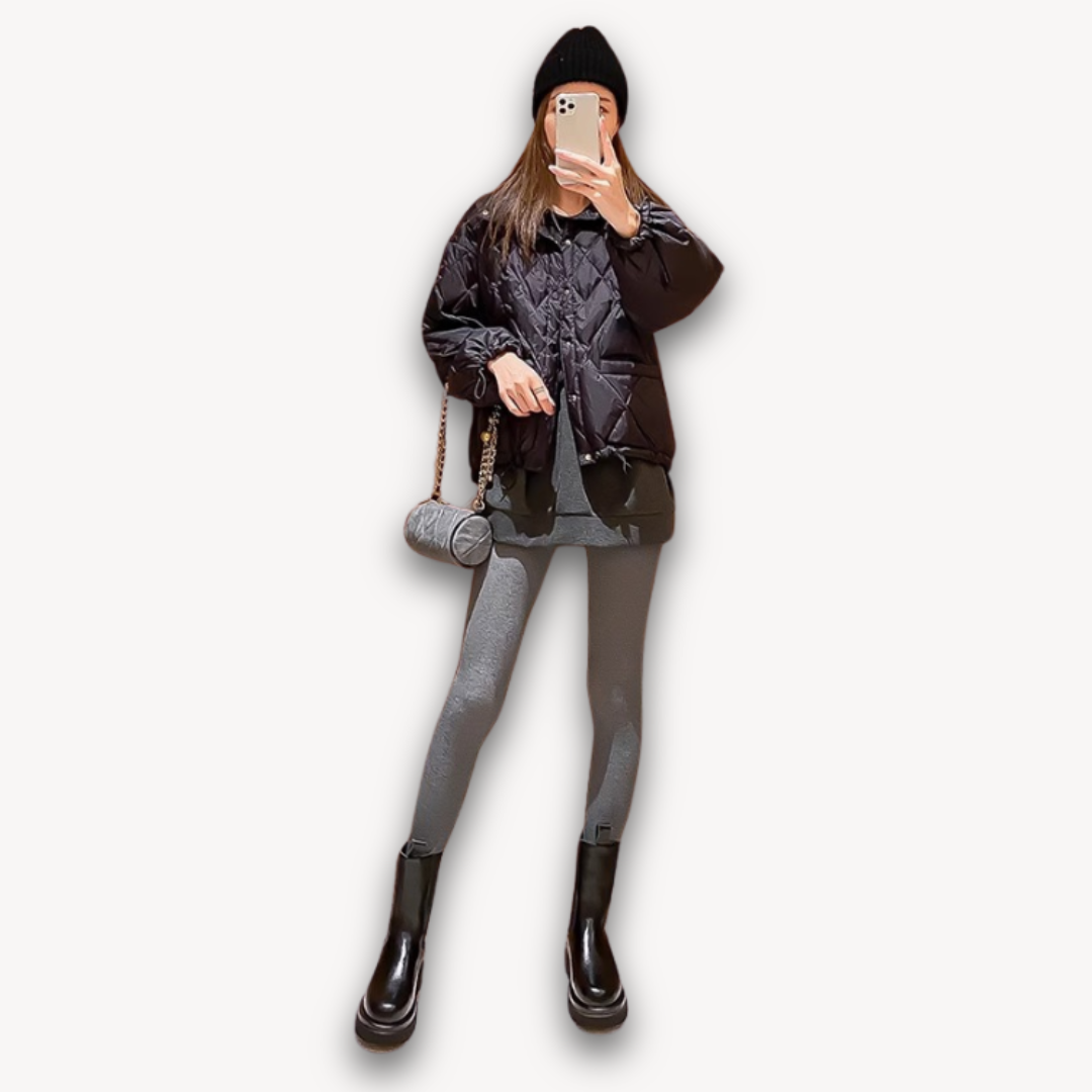 Woman’s Black Leather Chelsea Boots - Chunky Sole, Slip-On, Durable, Stylish Casual Footwear
