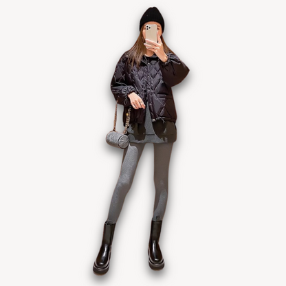 Woman’s Black Leather Chelsea Boots - Chunky Sole, Slip-On, Durable, Stylish Casual Footwear