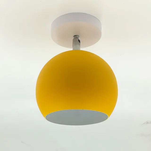 Soft White Round Ceiling Lamp With Warm Glow
