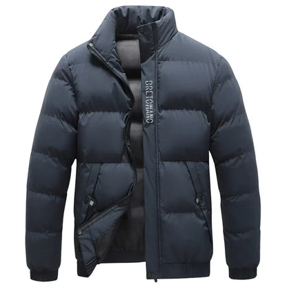 Men’s Insulated Stand Collar Puffer Jacket