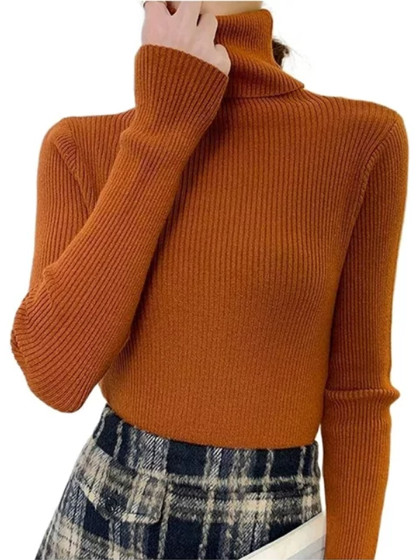 Paisley – Women’s Knit Turtleneck Jumper