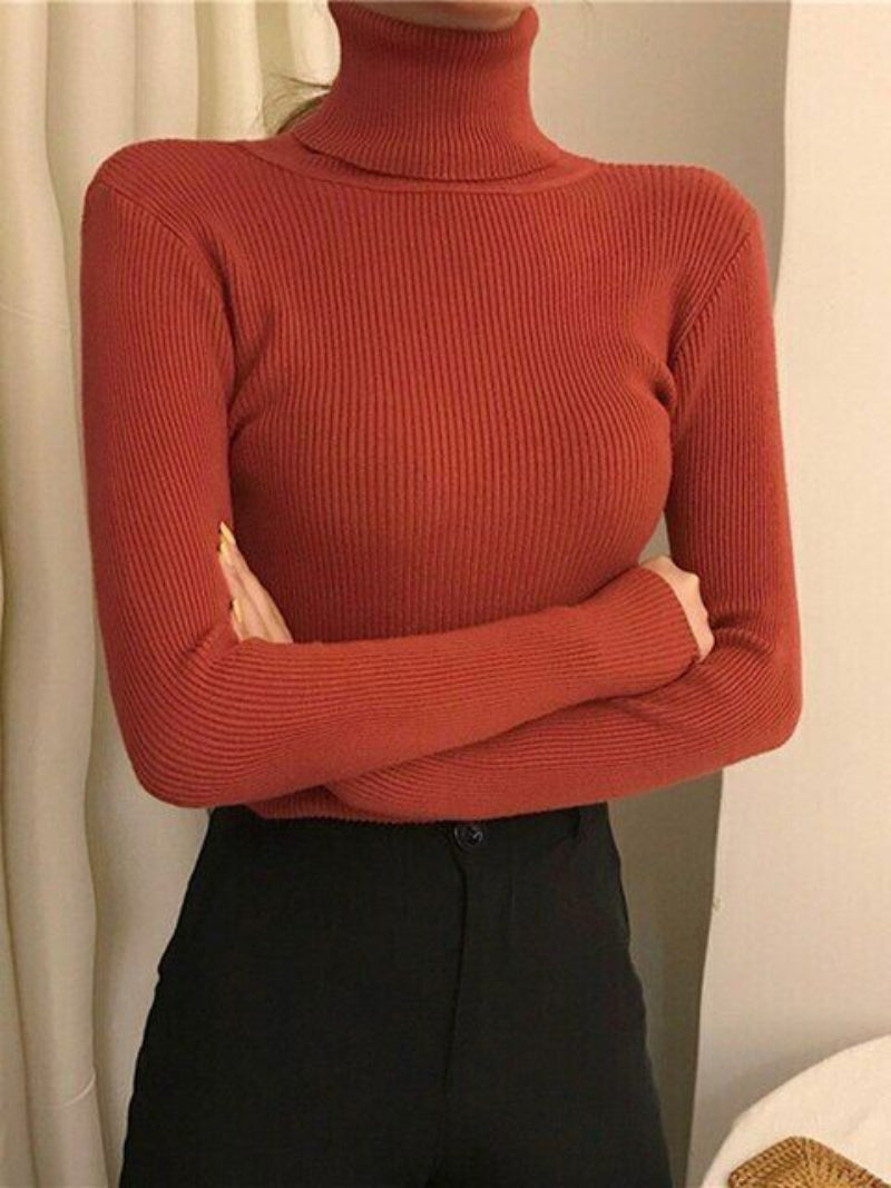 Paisley – Women’s Knit Turtleneck Jumper