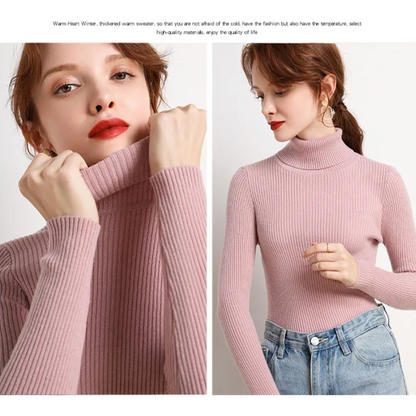 Paisley – Women’s Knit Turtleneck Jumper