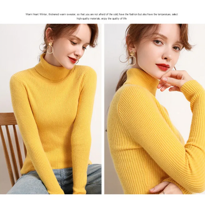 Paisley – Women’s Knit Turtleneck Jumper