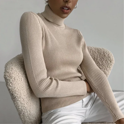 Paisley – Women’s Knit Turtleneck Jumper