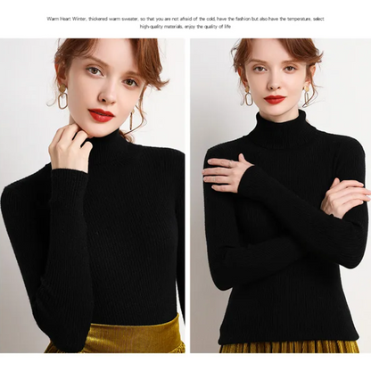 Paisley – Women’s Knit Turtleneck Jumper