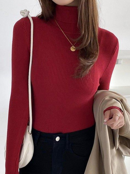 Paisley – Women’s Knit Turtleneck Jumper