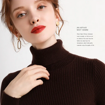 Paisley – Women’s Knit Turtleneck Jumper