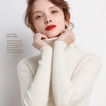 Paisley – Women’s Knit Turtleneck Jumper